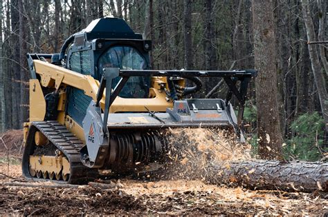 flaming skid steer mulcher